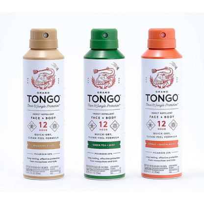 3PK Grand Tongo Insect Repellent Spray Picaridin 20% Deet-Free Mosquitoes Ticks