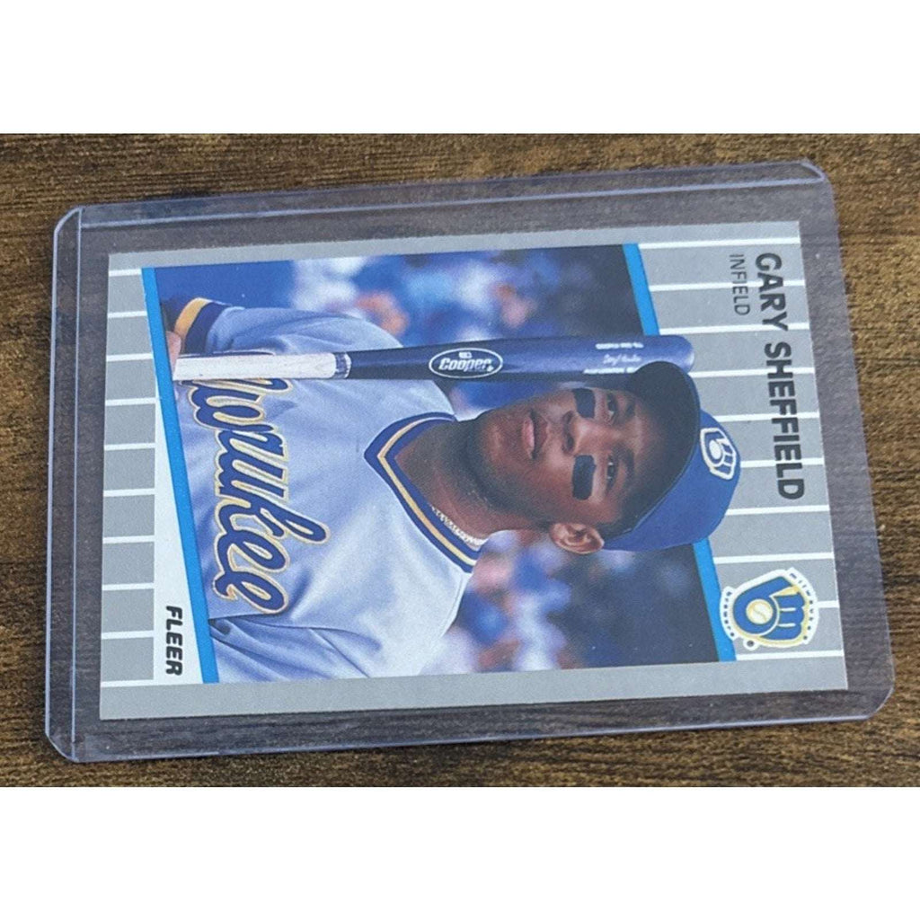 1989 FLEER #196 GARY SHEFFIELD - BREWERS - From Pack to Sleeve - MLB Baseball