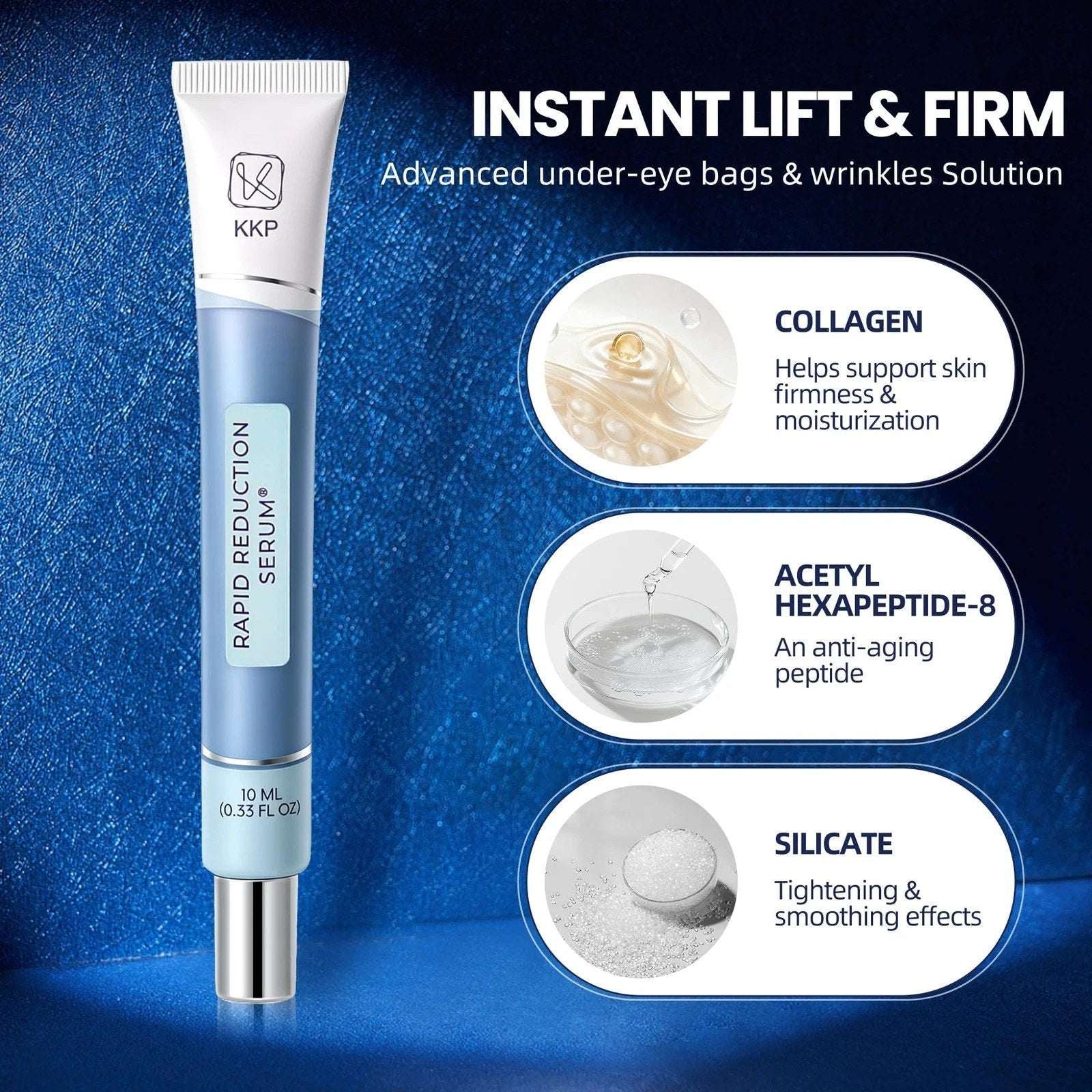 Rapid Reduction Eye Serum Visibly Reduces Under-Eye Bags, Wrinkles, Dark Circles
