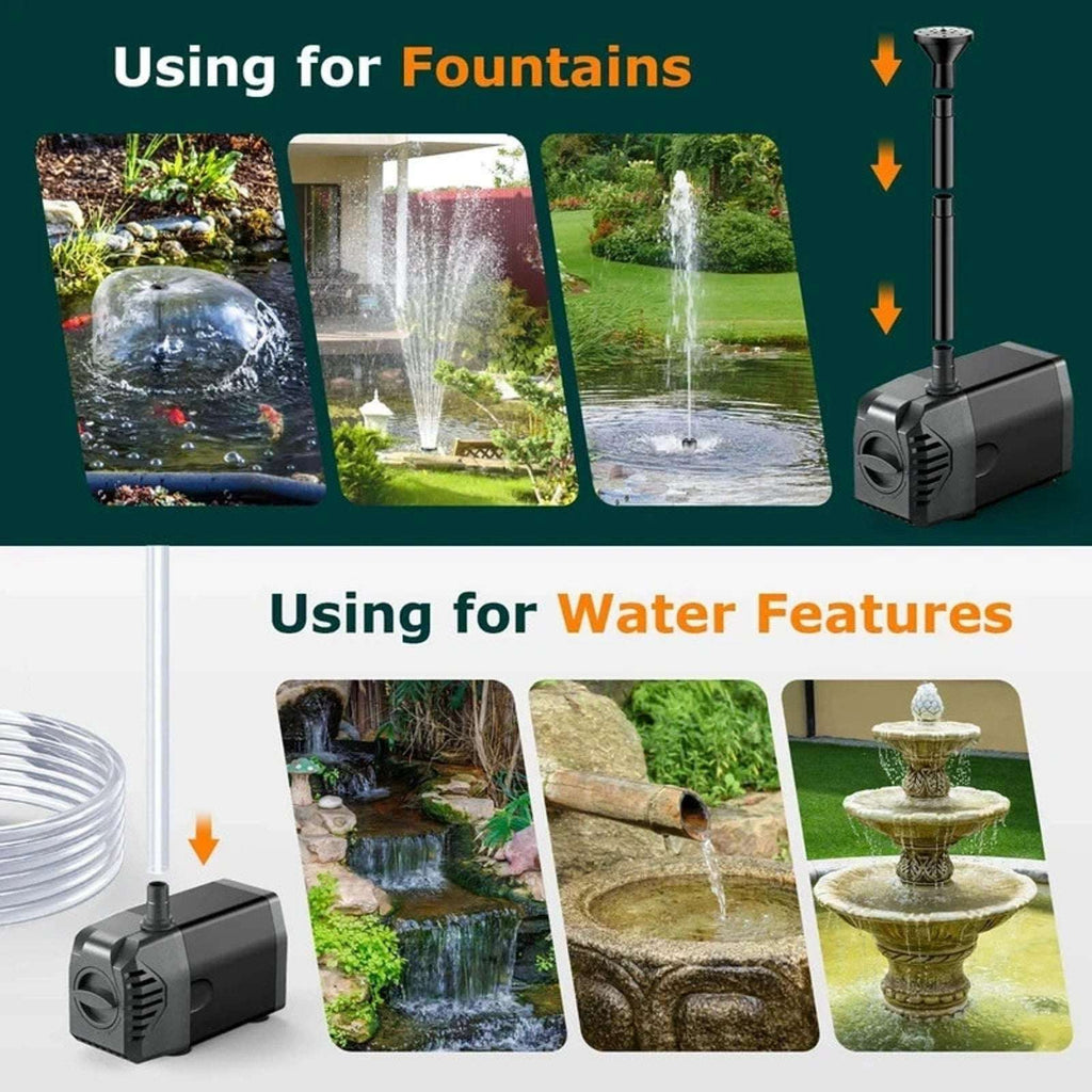 POPOSOAP 20W Solar Fountain Water Pump, 280GPH Submersible w/ Flow Control Valve