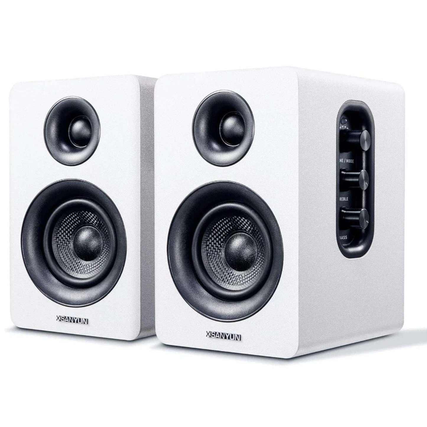 Sanyun SW208 3" Active Bluetooth 5.0 3D Surround Sound Speakers 60W Carbon Fiber
