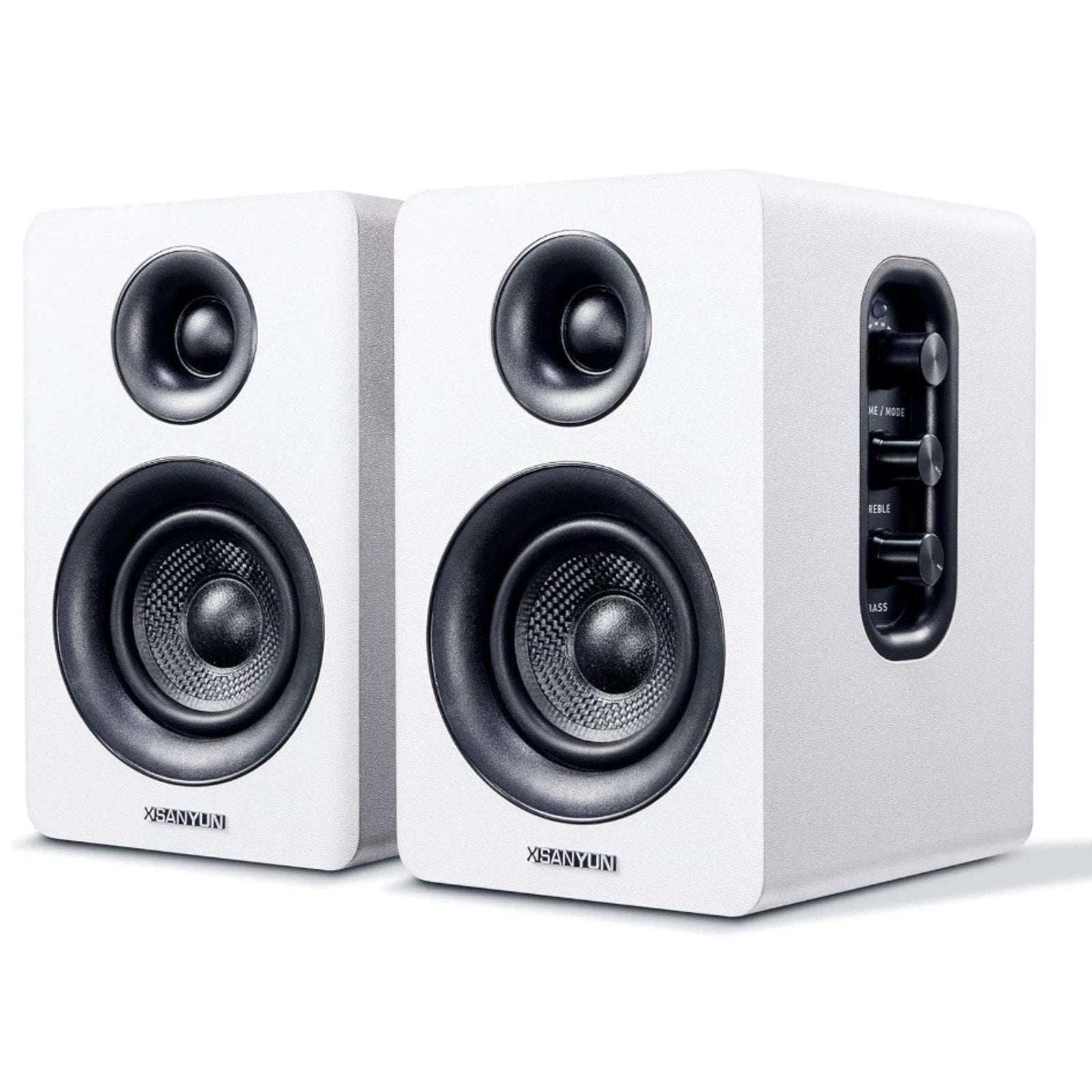 Sanyun SW208 3" Active Bluetooth 5.0 3D Surround Sound Speakers 60W Carbon Fiber
