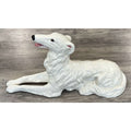 1960 Holland Mold Vintage Hand-Painted Ceramic Large Borzoi Russian Wolfhound