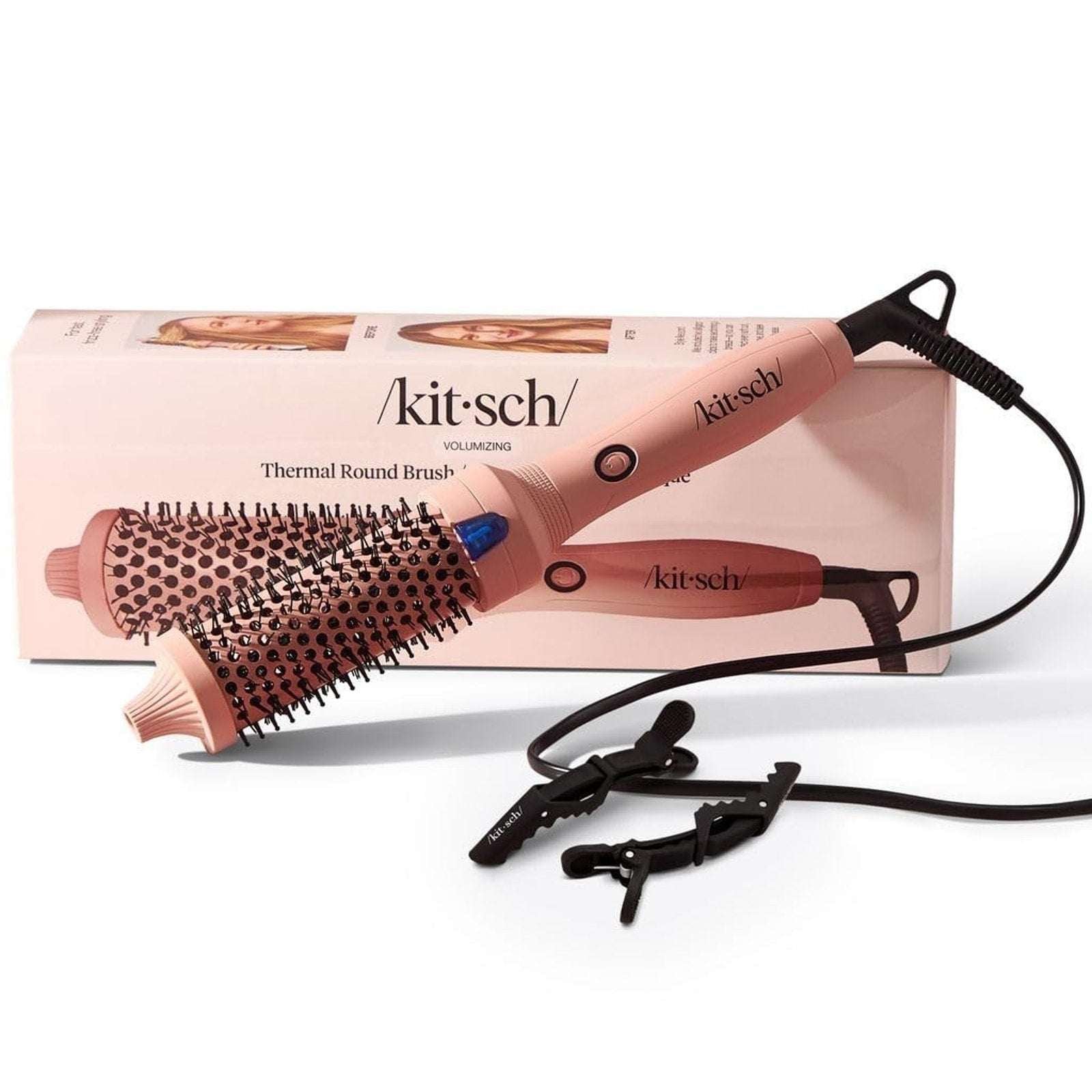 Kitsch Volumizing Thermal Round Brush 1.5" (38mm) Terracotta - Frizz Free Finish