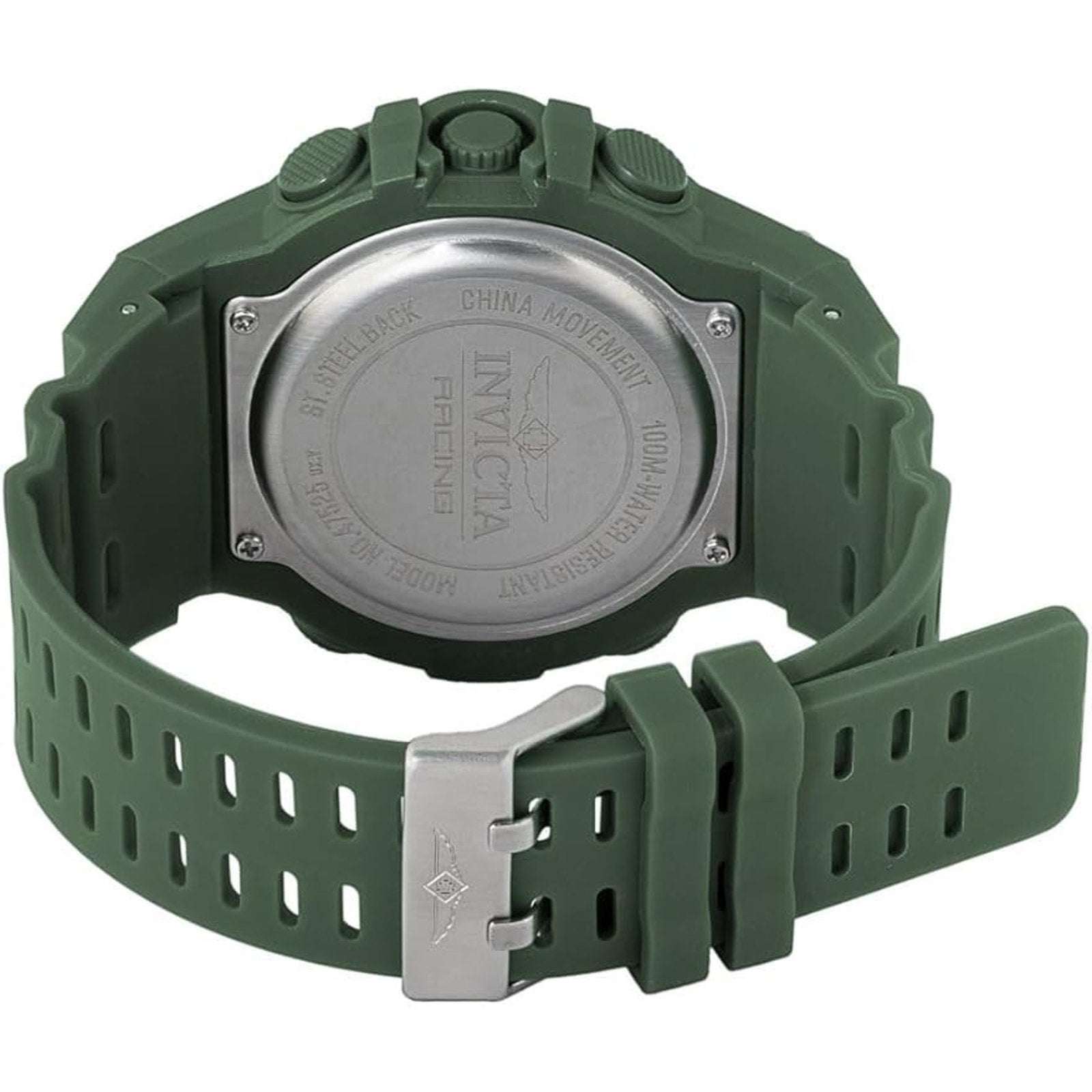 Invicta Racing Digital Men's Watch - 52mm, Green w/ Black Dial 47525 NEW