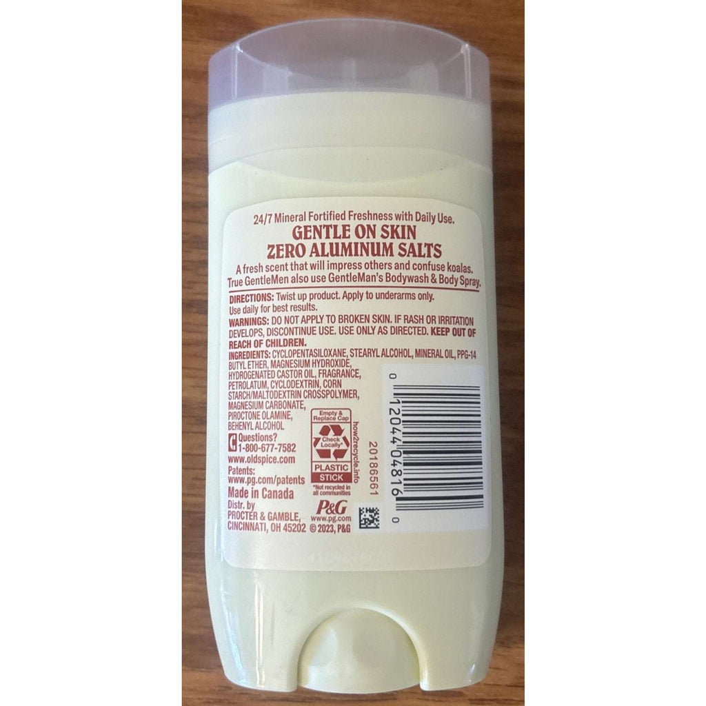 2-Pack OLD SPICE GentleMan's Deodorant Eucalyptus + Coconut Oil - Aluminum Free