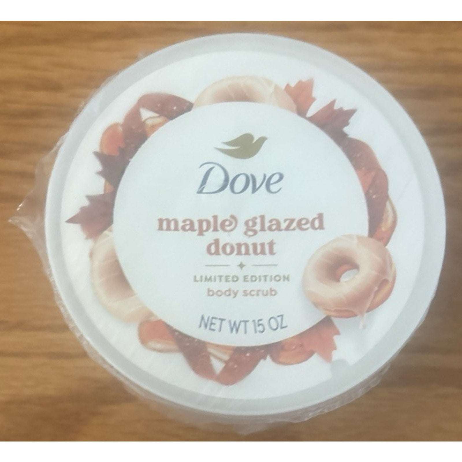 3PC Dove Limited Edition Maple Glazed Donut 1 x Body Wash & 2 x Body Scrub Set