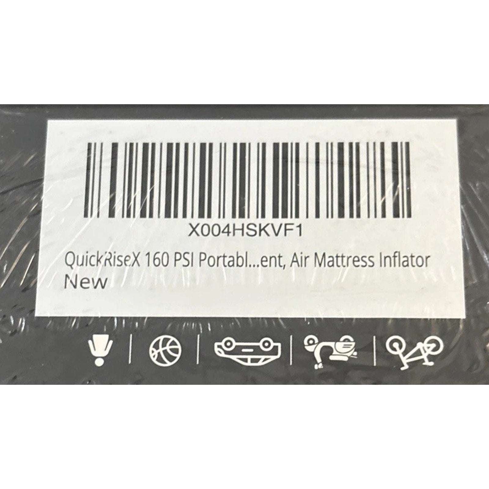 160 PSI Portable Air Inflator Rechargeable Tire Inflator w Digital Gauge & Light