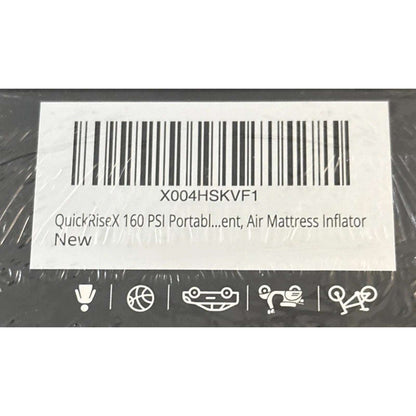 160 PSI Portable Air Inflator Rechargeable Tire Inflator w Digital Gauge & Light