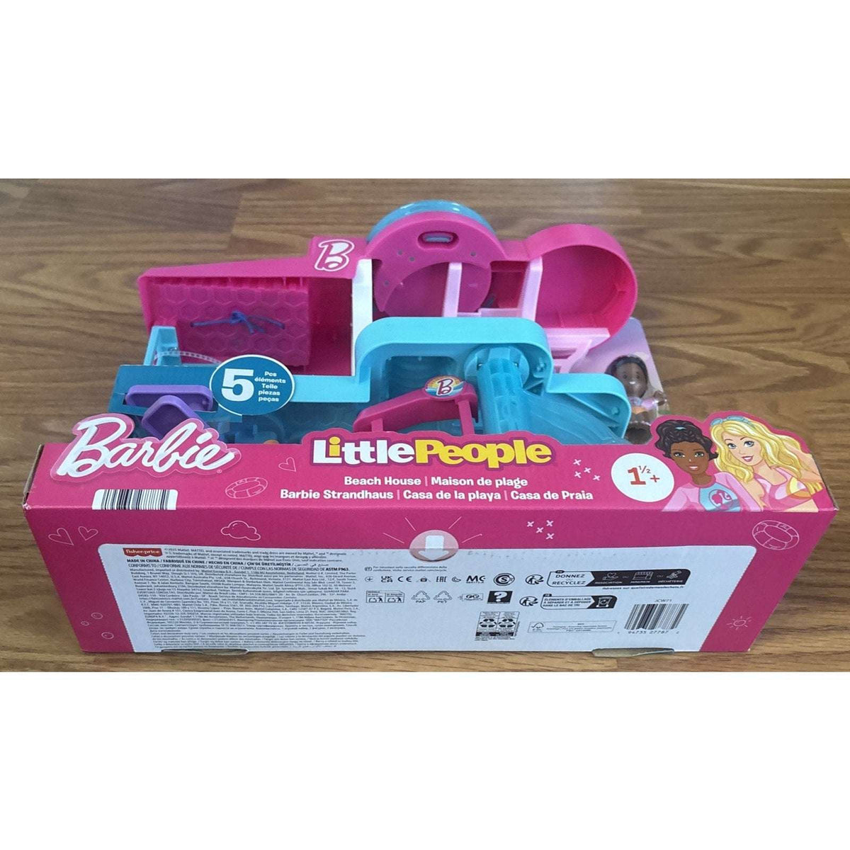 Fisher-Price Little People Barbie Beach House Playset Figures and Accessories