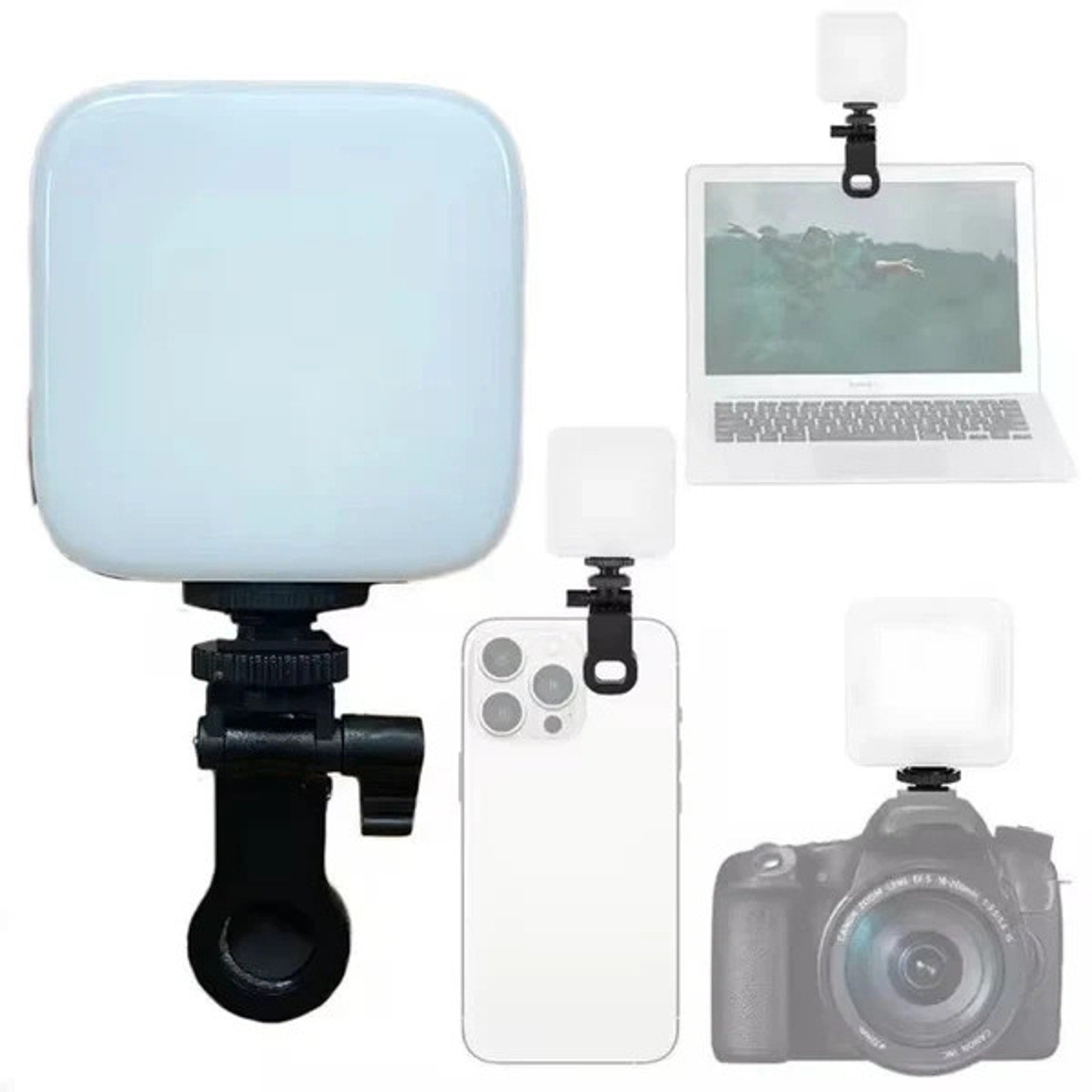 Rechargeable LED Photography Video Fill Light - Camera Phone + YouTube, TikTok +