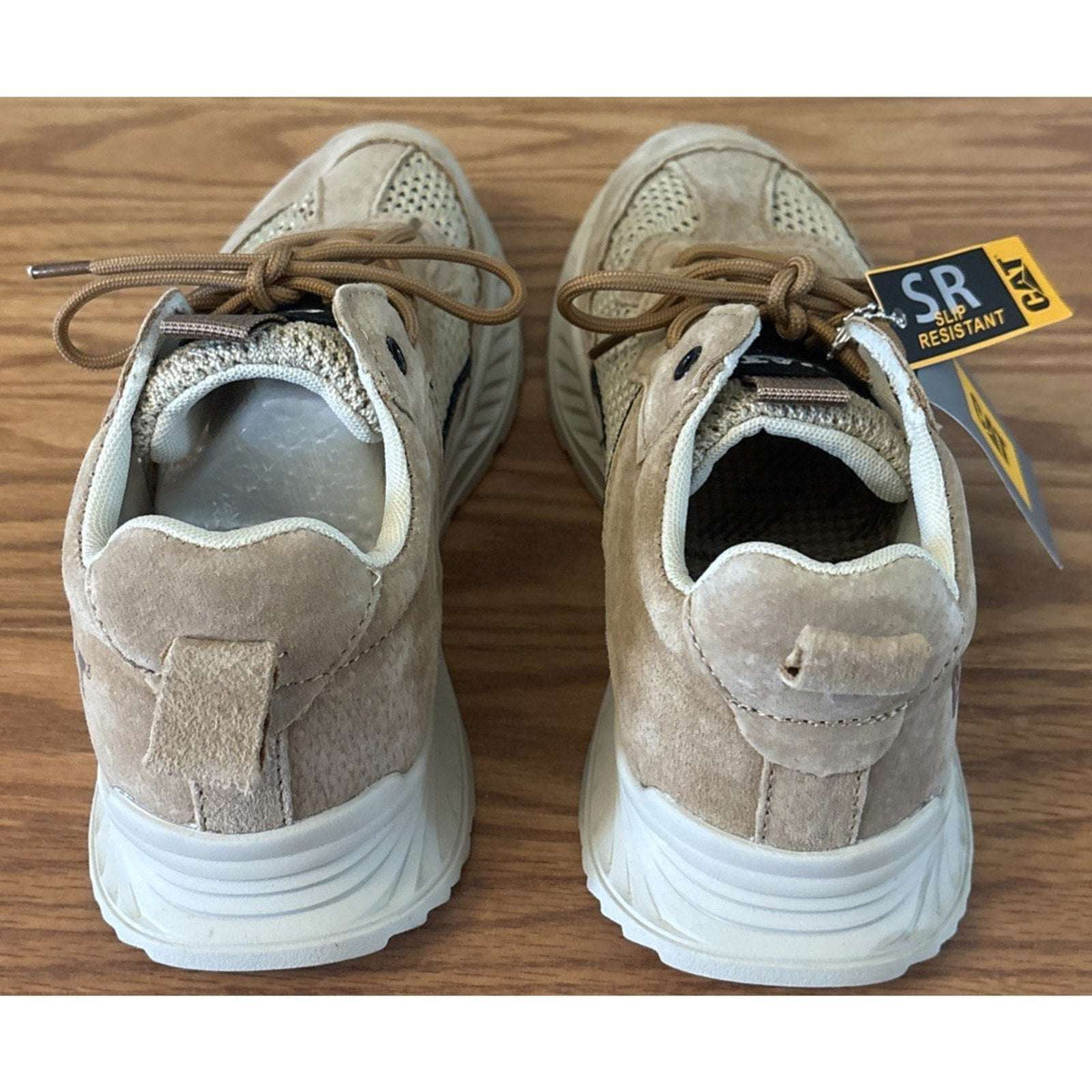 Caterpillar CAT Suede & Mesh Non-Slip Lace-Up Low Cut Sneakers Men's Sz 10 Wide