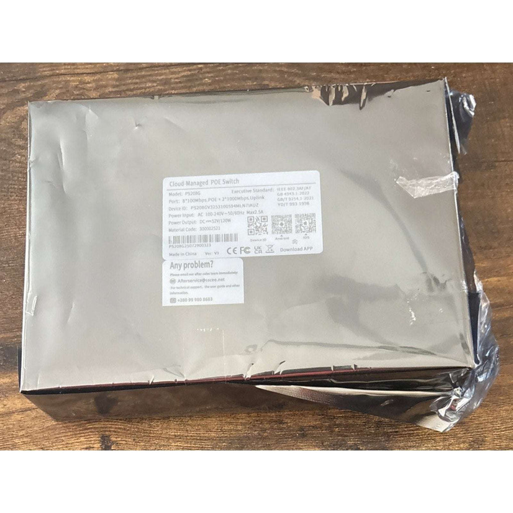 STEAMEMO 10-Port Cloud Managed PoE+ Switch 8 PoE+ Ports @120W & 2 Uplink Ports