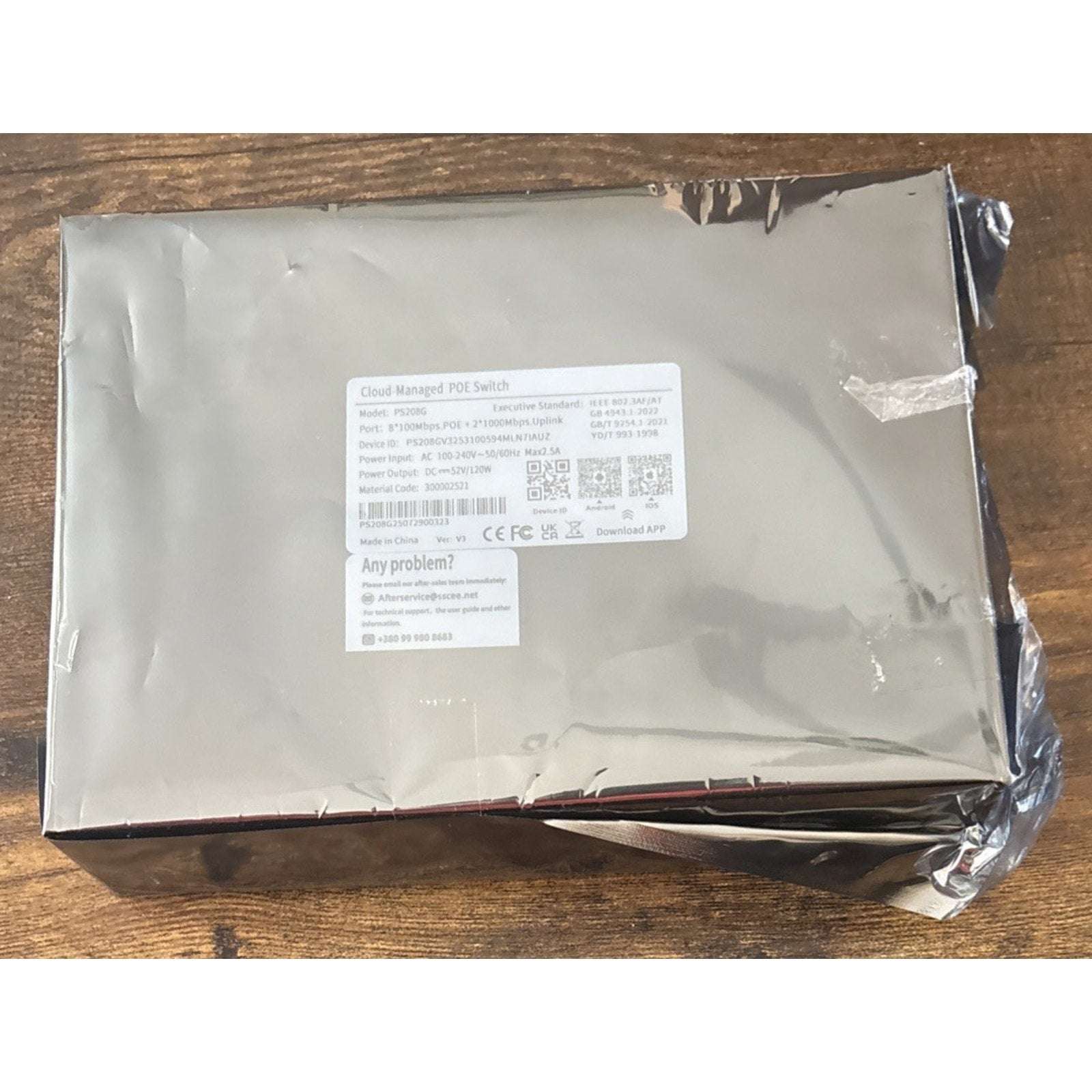 STEAMEMO 10-Port Cloud Managed PoE+ Switch 8 PoE+ Ports @120W & 2 Uplink Ports