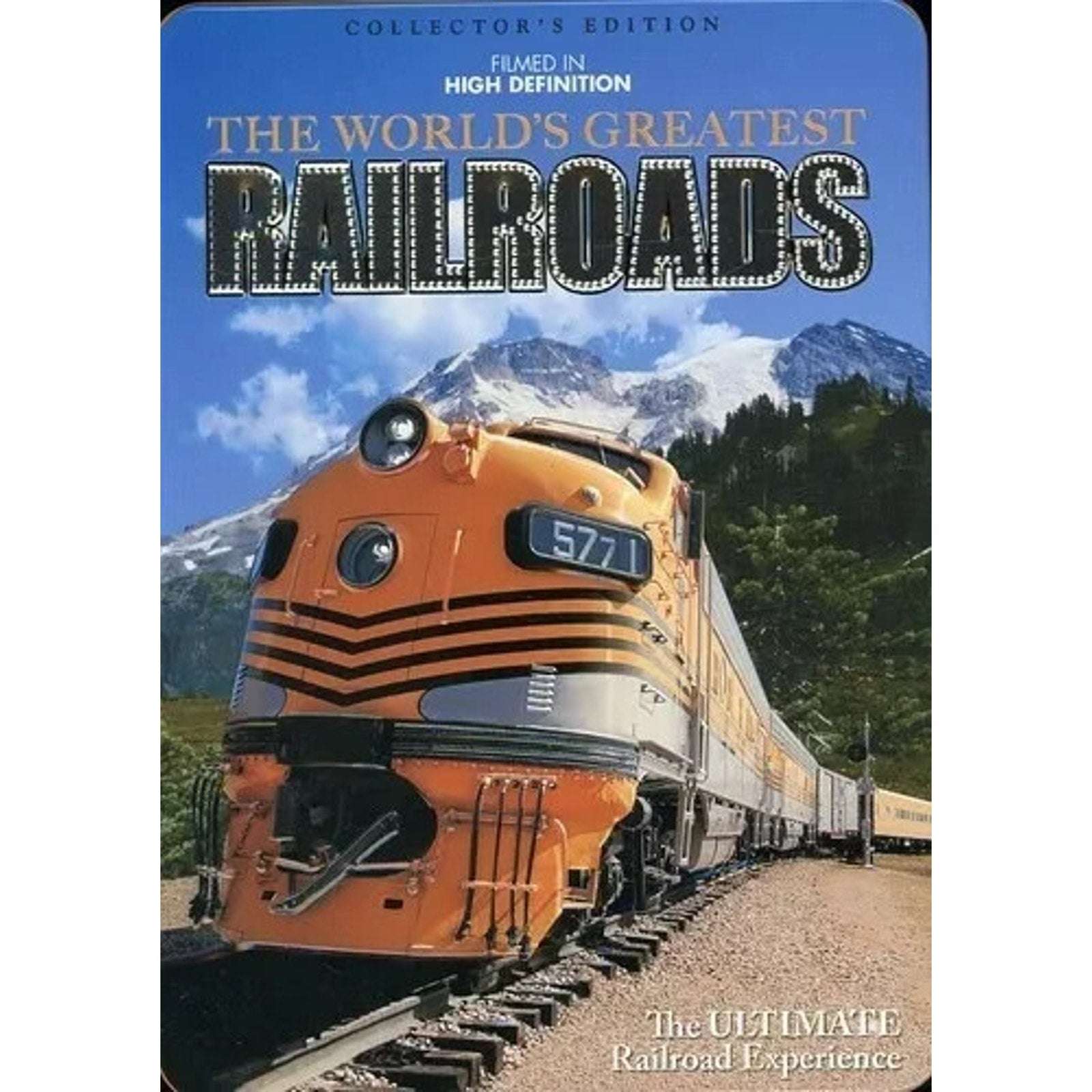 The World's Greatest Railroads 5 HD-DVD Disc Set Tin Box - Ultimate Railroad Exp