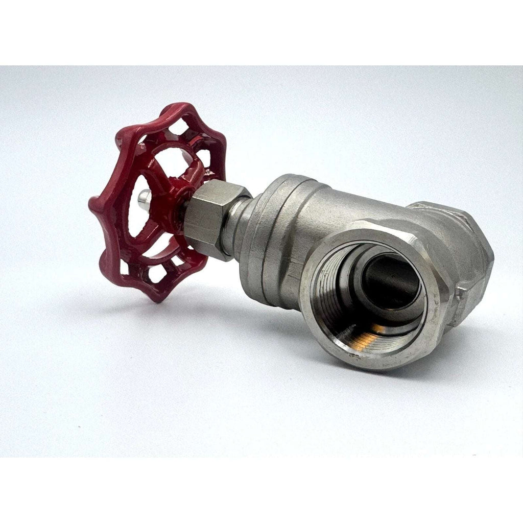 1" NPT Stainless Steel Gate Shut Off Valve Water Oil Gas Plumbing & HVAC Systems