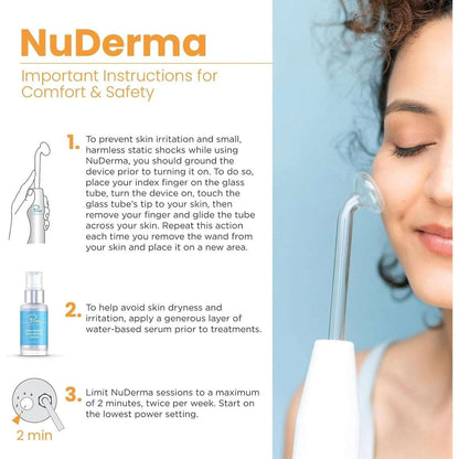Pure Nuderma Daily Care Skin Therapy Machine with 4 Neon Wands for Skin & Hair