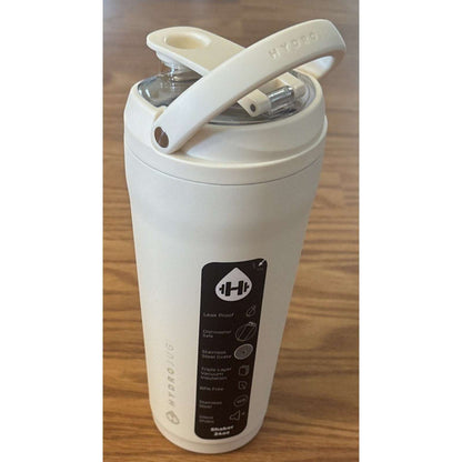 NEW HydroJug 24oz Shaker in Cream Insulated, Leakproof, Stainless Steel