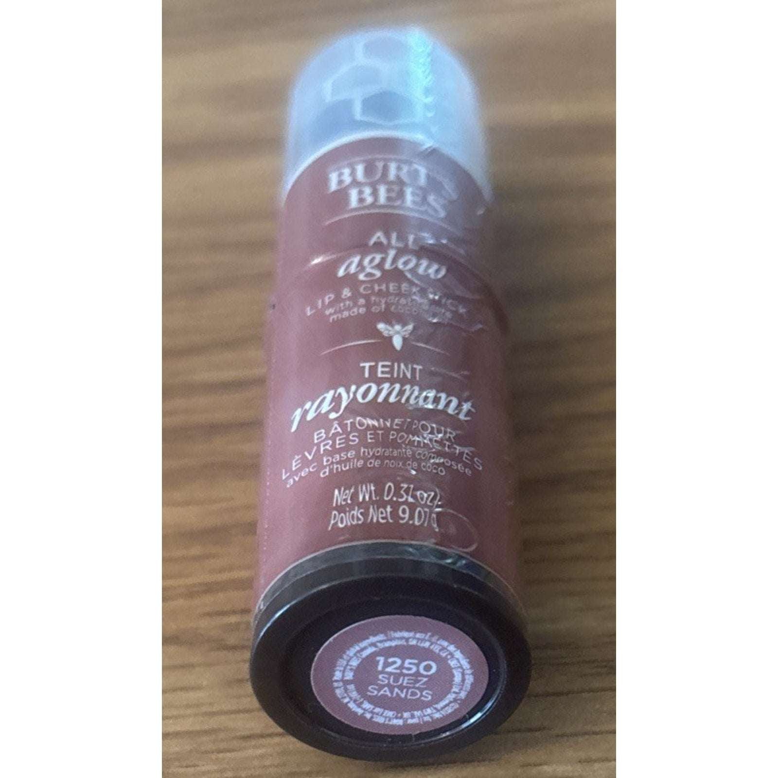 Burt's Bees All Aglow Lip & Cheek Stick # 1250 Suez Sands .32 Oz New/Sealed