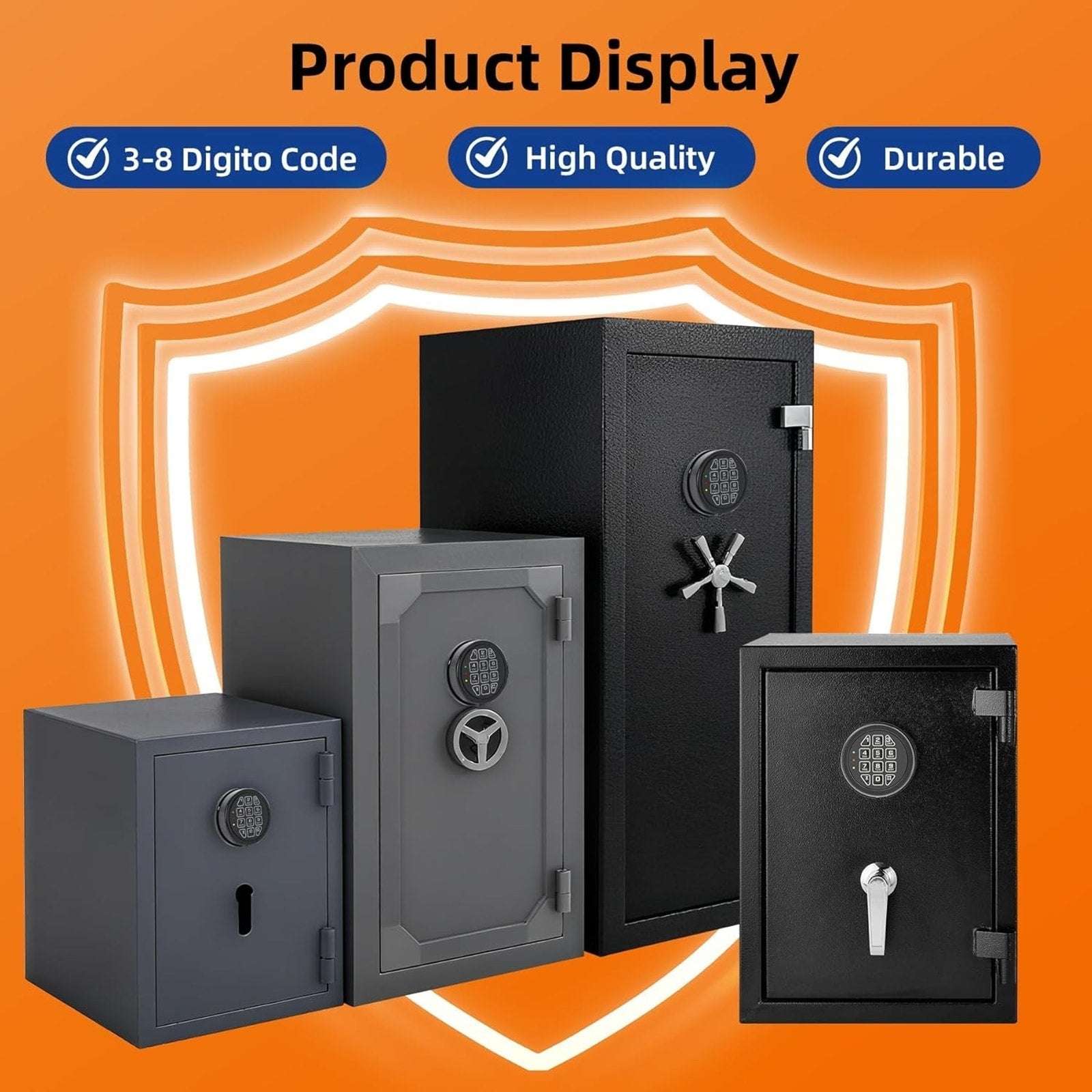 LOCK SAFE DIY Electronic Programmable Replacement Lock Keypad with Solenoid Lock