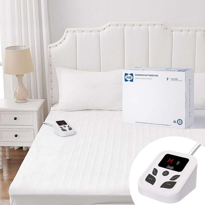 Sealy Heated Mattress Pad Cover Full Size 54"x75" Warm Deep Pocket Auto Shut-Off