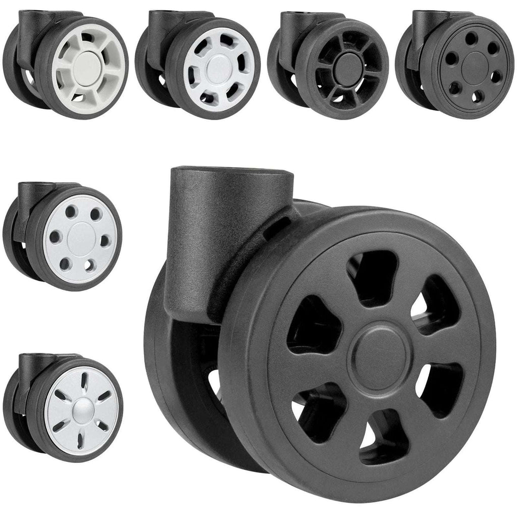 Wheels for Rimowa Trunk, 2 Pack Replacement Kit for Luggage(50mm-Black-Sector)