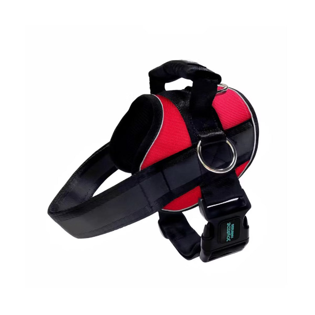 Joyride No Pull Pet Harness Adjustable Reflective Padded with Handle XL Red
