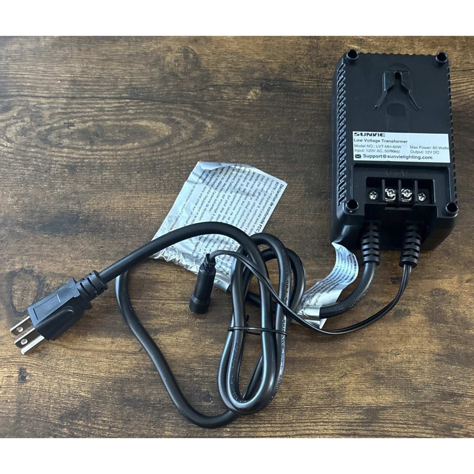 SUNVIE 100W Low Voltage Landscape Transformer Outdoor Lights Timer Photocell
