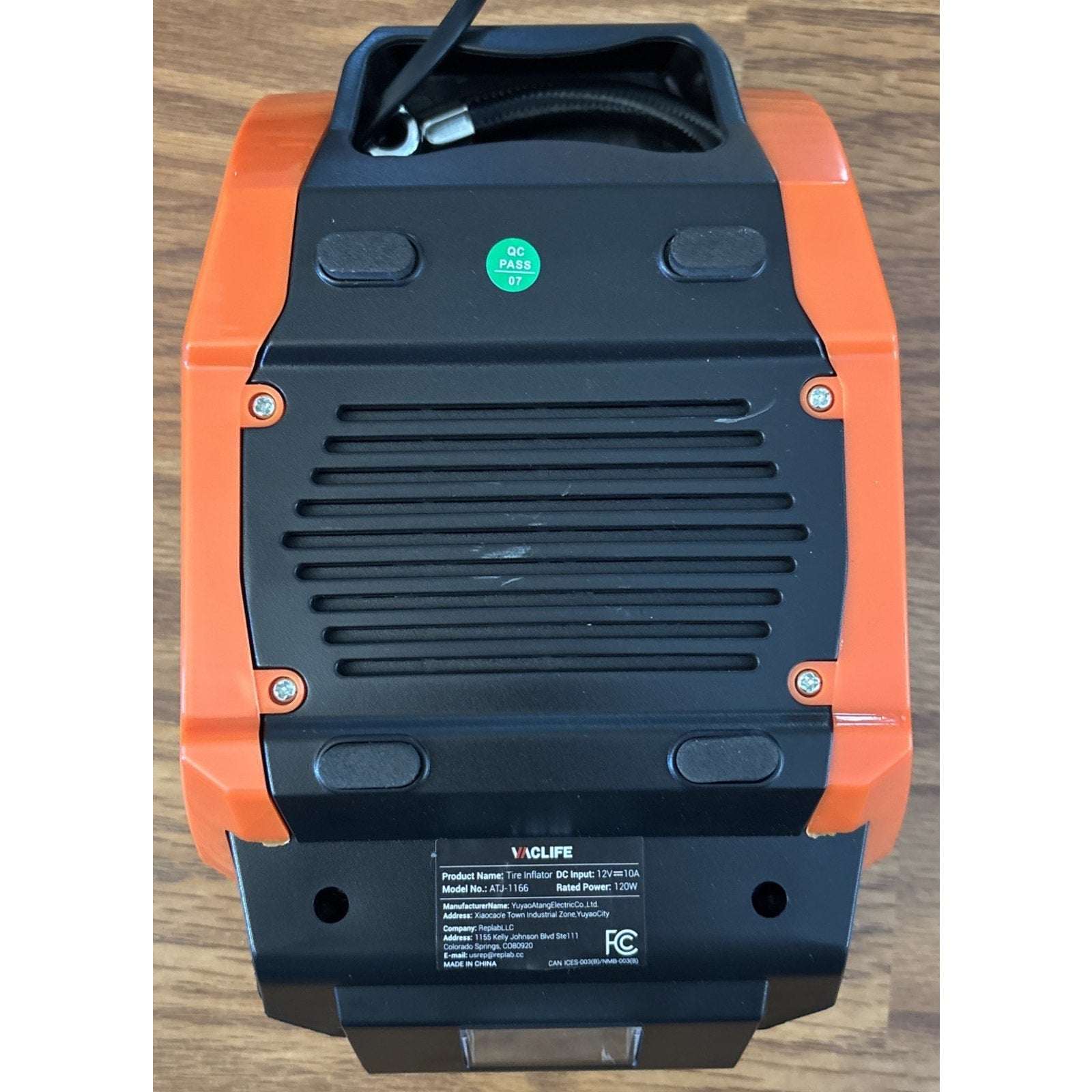VacLife Air Compressor Tire Inflator w/ LED Light and Digital Display 12V DC