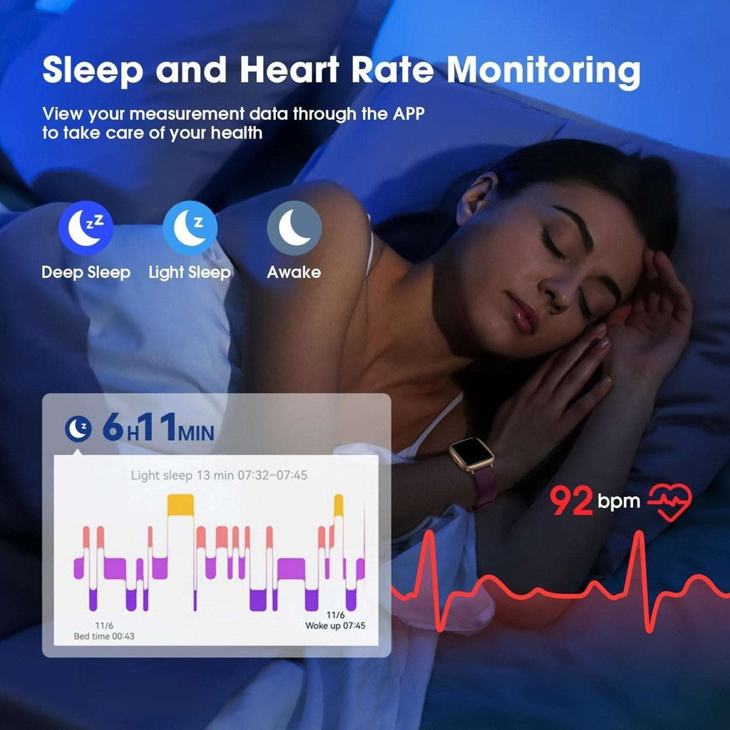 IW1 LITE Smart Watch Waterproof Fitness, Sleep, Activity & Health Tracker Purple