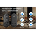 Hugolog Electronic Touchpad Digital Deadbolt Door Lock with Handle HU02 Black