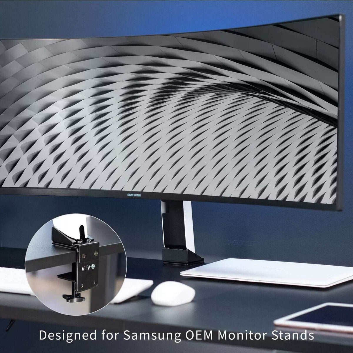 VIVO Desk Clamp Adapter Designed for Samsung G7 & G9 OEM Monitor Stands