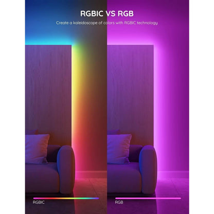 Govee RGBIC LED Strip Lights Smart Bluetooth 16.4' Segmented Control, DIY, Music