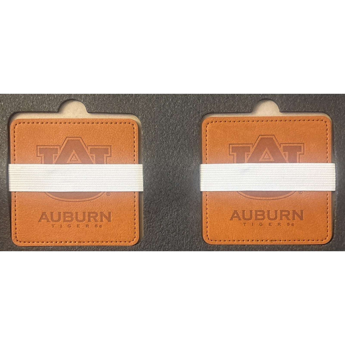 AUBURN TIGERS NCAA 750ml Whiskey Decanter & 2 Glass Set w/ Stones & Leather Case