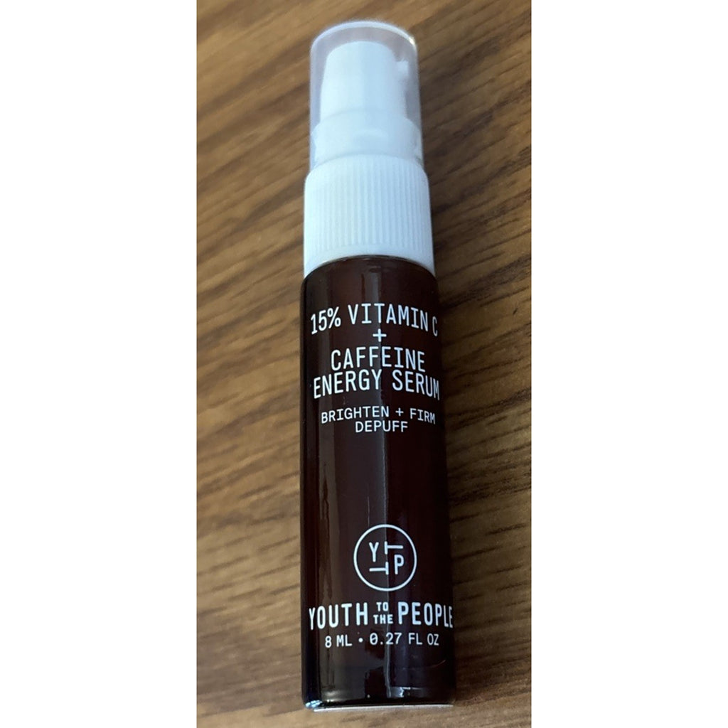 2 Piece Youth to the People 15% Vitamin C + Caffeine Energy Serum 0.27oz 8ml