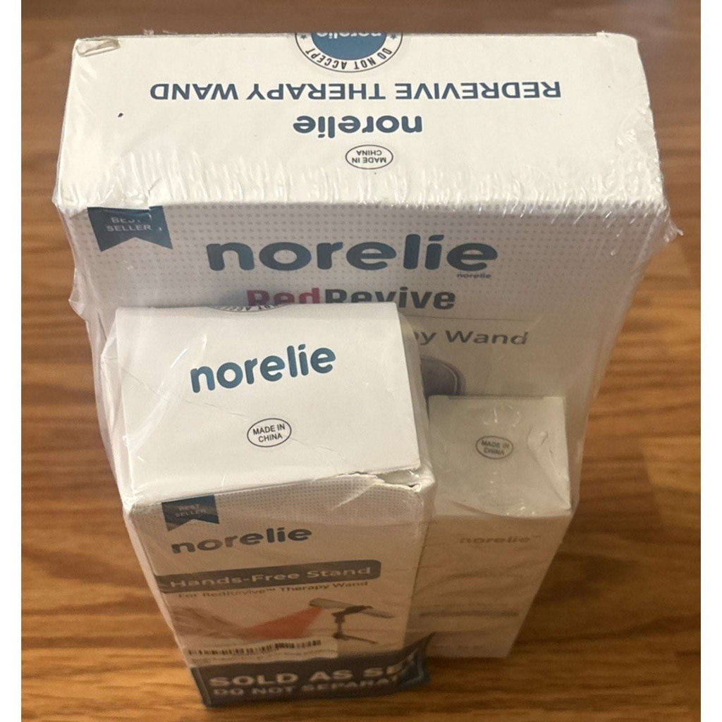 Norelie RedRevive Cold Laser Therapy Wand, Stand & Conductive Gel Bundle Set NEW