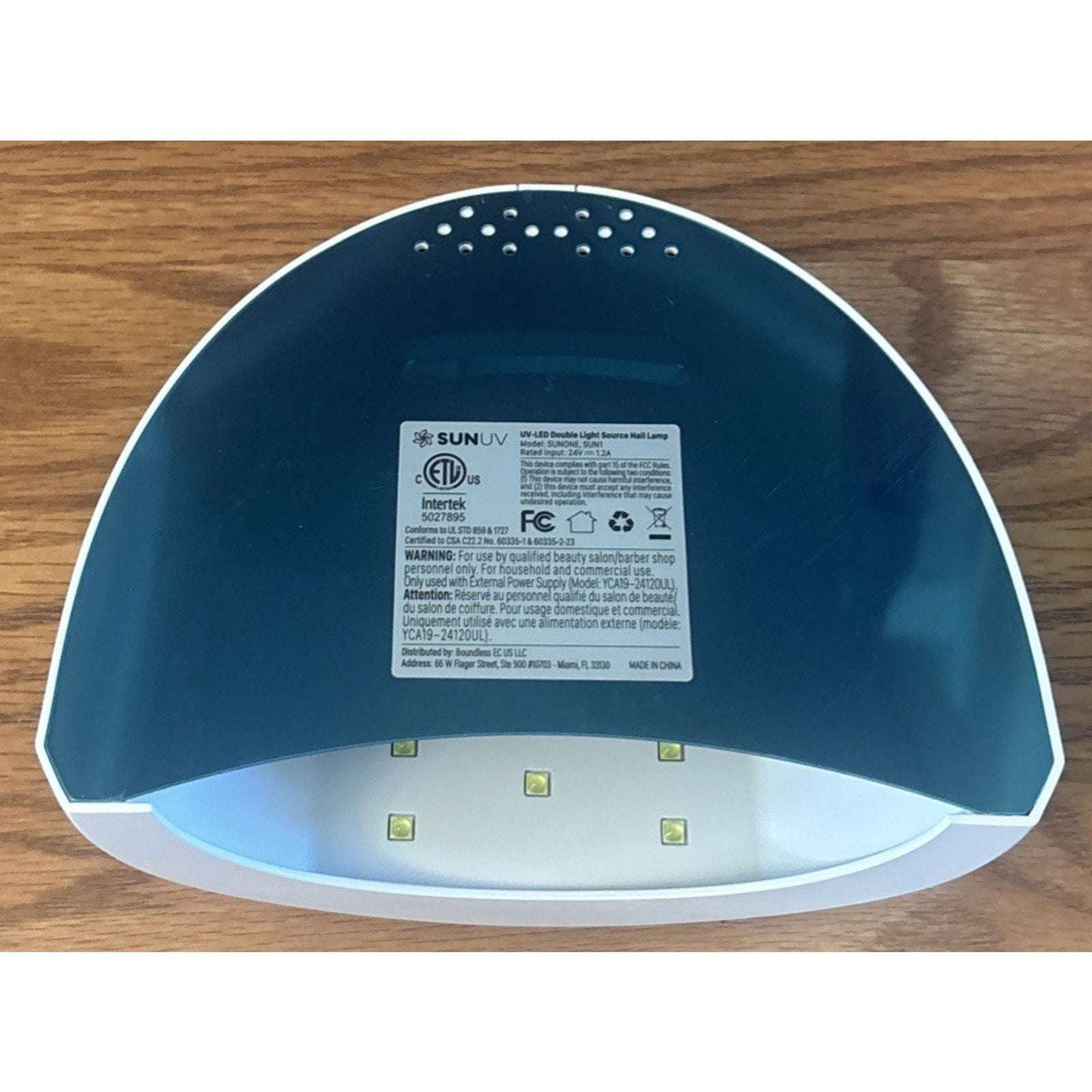 SUNUV SUNONE 2-in-1 UV LED Nail Lamp Quick-Dry Timer Memory Auto-Sensing White