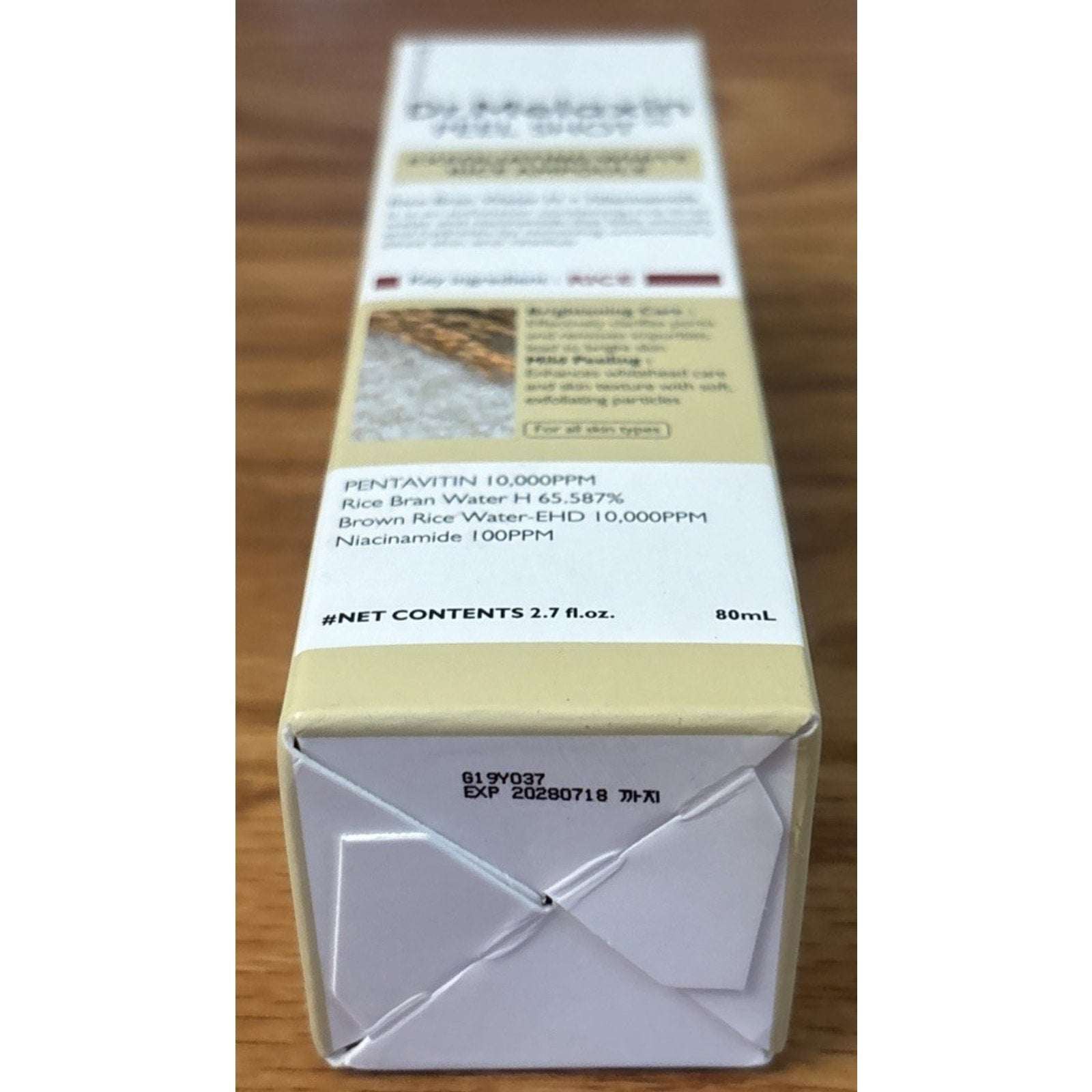 Dr.Melaxin Peel Shot Glow Exfoliating White Rice Ampoule +Niacinamide 2.7 fl.oz.