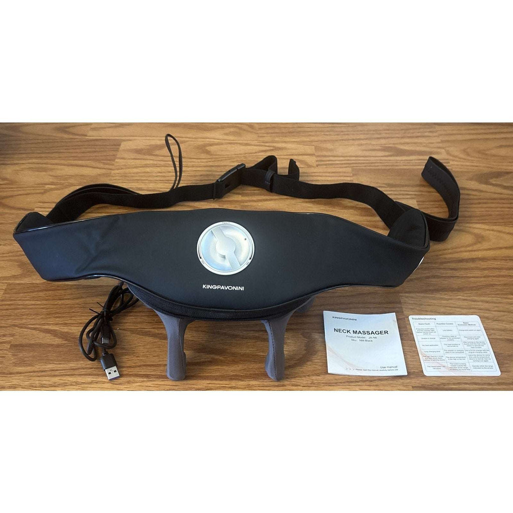 Neck Shoulder Massager Cordless 6D Kneading Shiatsu Deep Tissue Back 5 Heat Zone