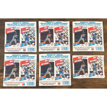 1988 Drakes Big Hitters & Super Pitchers 12 Cards #1 Don Mattingly #2 Tim Raines