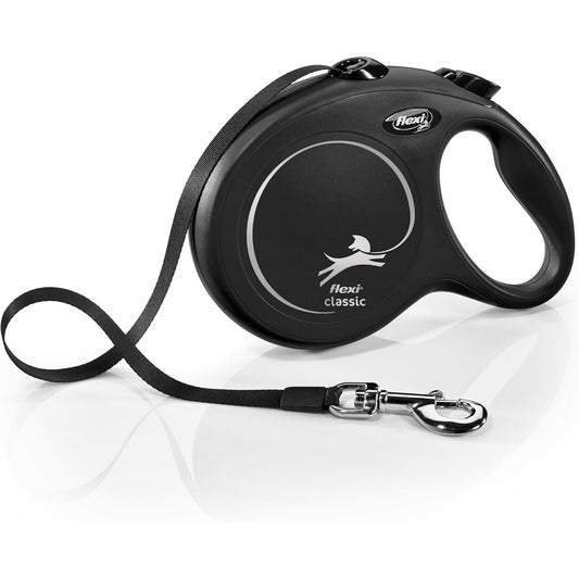 FLEXI New Classic Tape Retractable Dog Leash for Large Dogs Up to 110lbs, 26ft