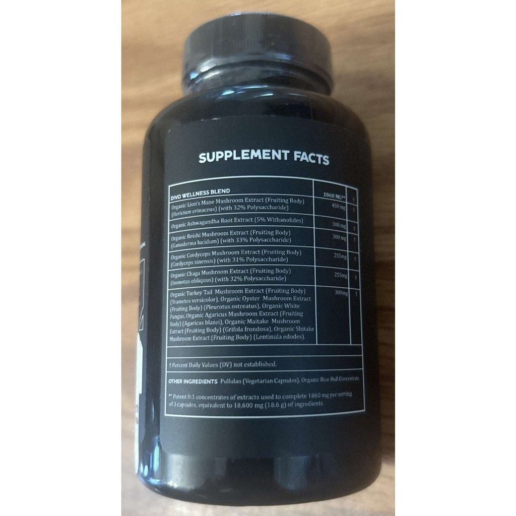 Advanced Mushroom Complex Capsules - 10X Lions Mane Supplement 90ct EXP: 06/2027