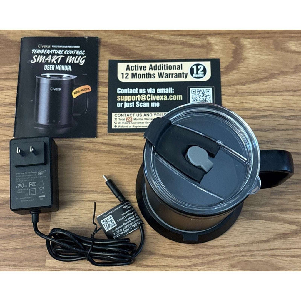 Civexa Heated Smart Mug Coffee Cup Rechargeable Touch & APP Control Auto Shutoff
