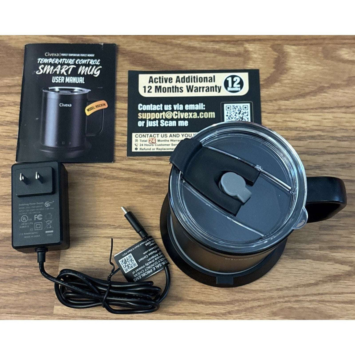 Civexa Heated Smart Mug Coffee Cup Rechargeable Touch & APP Control Auto Shutoff