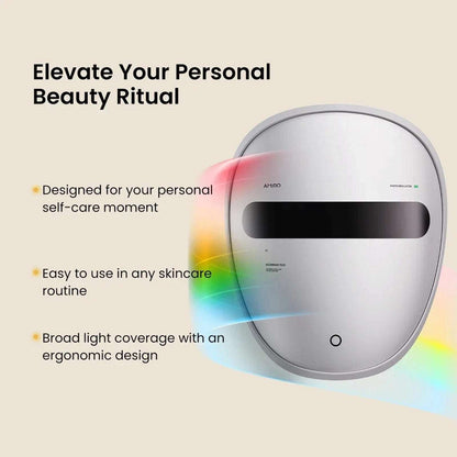AMIRO Spectra 5 in 1 LED Light Therapy Mask Contour with Blue, Green, Red