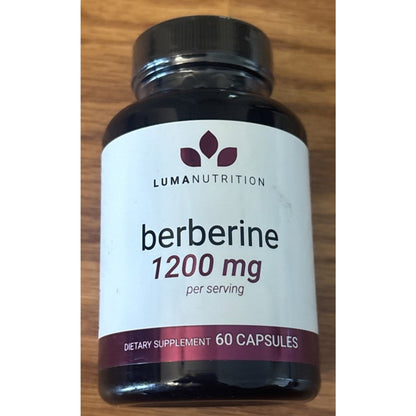 Luma Nutrition Berberine HCL 1200mg – Vegan Glucose Support 60 Capsules