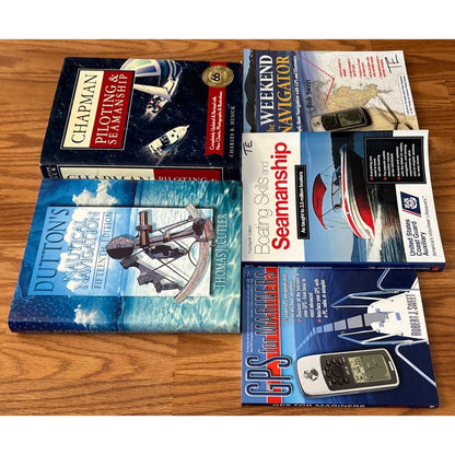 5 Nautical Navigation, Boating, GPS, Mariners Books Dutton's Chapman US Coast Gu