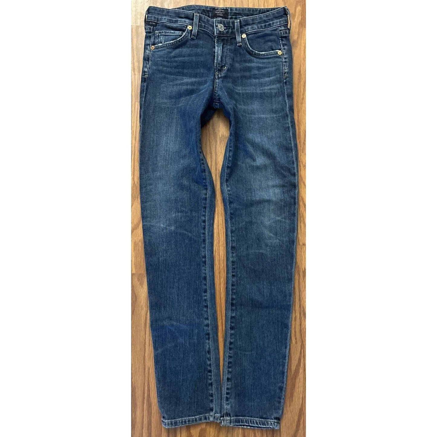 CITIZENS OF HUMANITY Racer Low Rise Skinny Leg Medium Wash Jeans Size 25