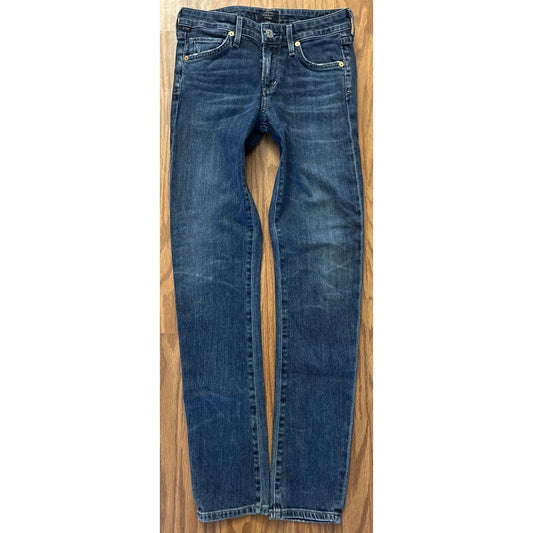 CITIZENS OF HUMANITY Racer Low Rise Skinny Leg Medium Wash Jeans Size 25