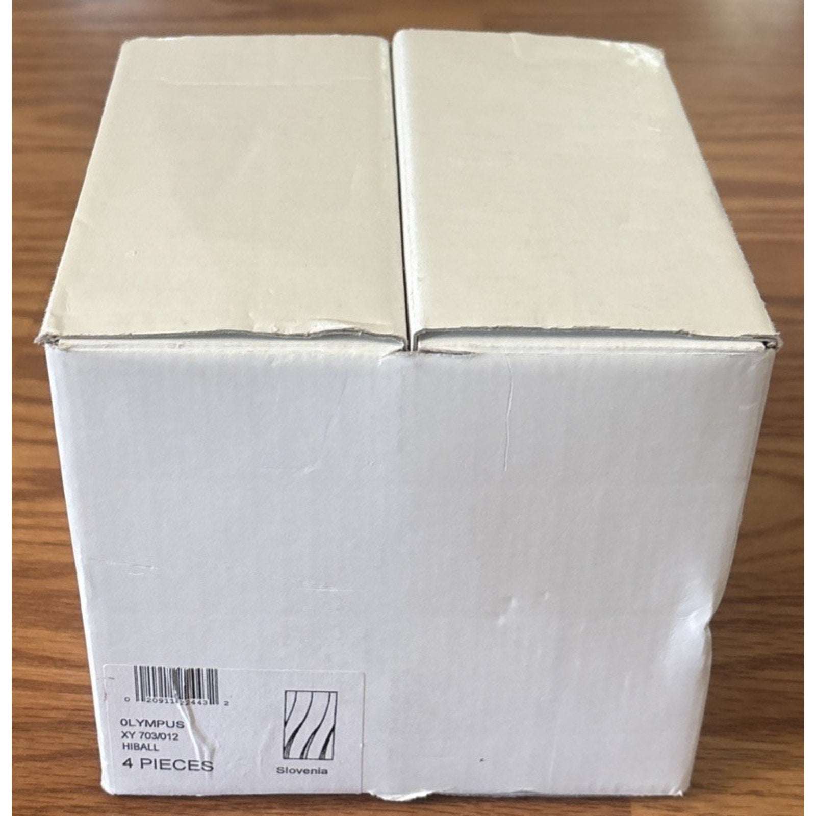 Set of 4 Mikasa Olympus Highball Crystal Glasses 5 3/8 in Boxed NEW Discontinued